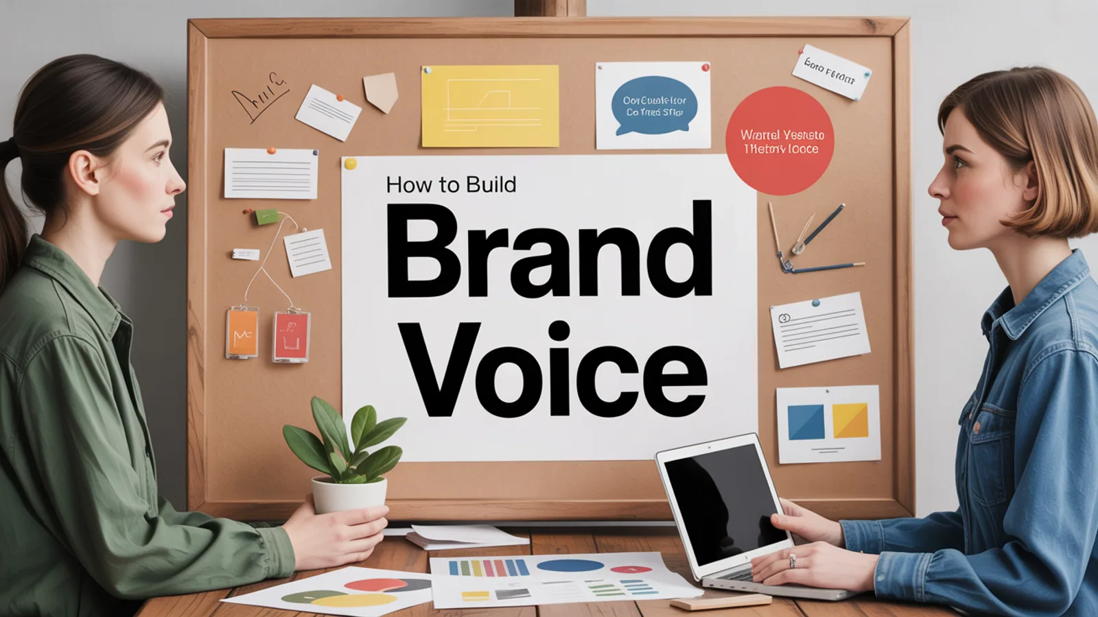 Brand voice workshop board